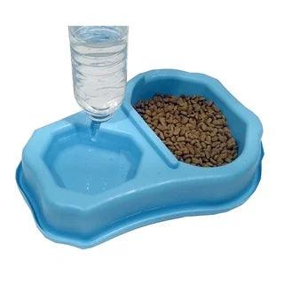 Alimentador duplo e bebedouro para animais de estimação