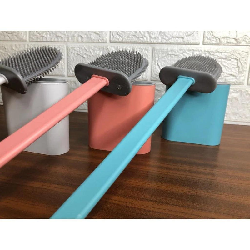 Escova Sanitária Lavatina Quadrada Silicone Banheiro