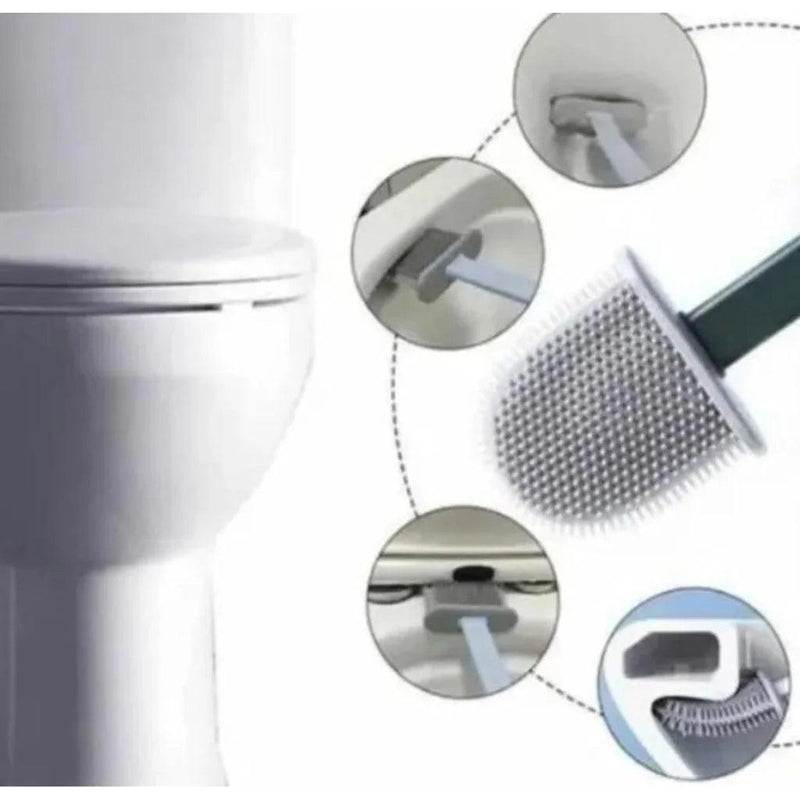 Escova Sanitária Lavatina Quadrada Silicone Banheiro