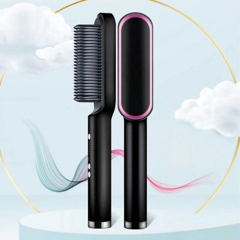 Pente para Cabelos Cacheados Conjunto de Alisador de Cabelo