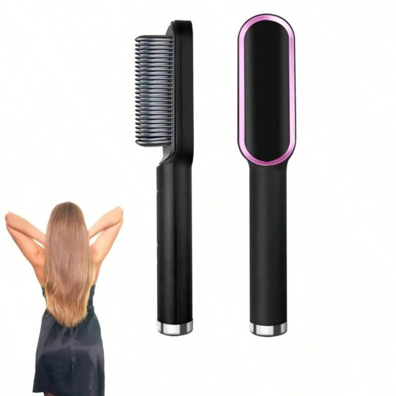 Pente para Cabelos Cacheados Conjunto de Alisador de Cabelo