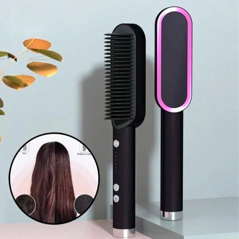 Pente para Cabelos Cacheados Conjunto de Alisador de Cabelo